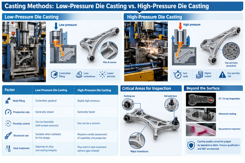 cast aluminum control arm