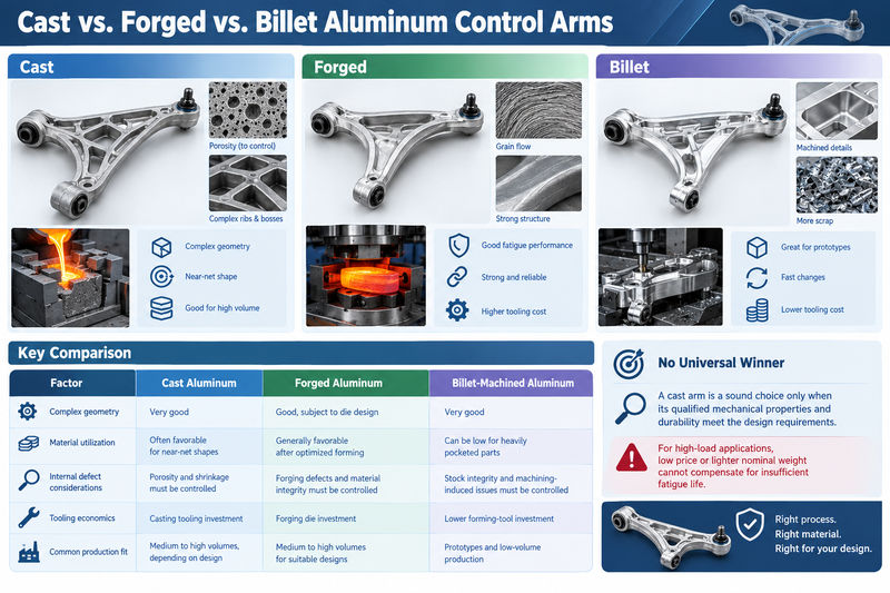 cast aluminum control arm